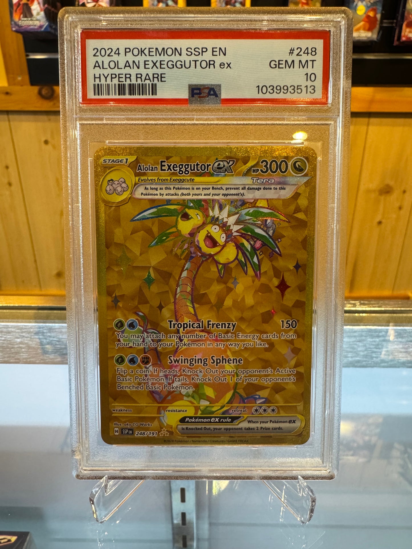 Pokémon TCG - Surging Sparks Alolan Exeggutor Ex PSA 10