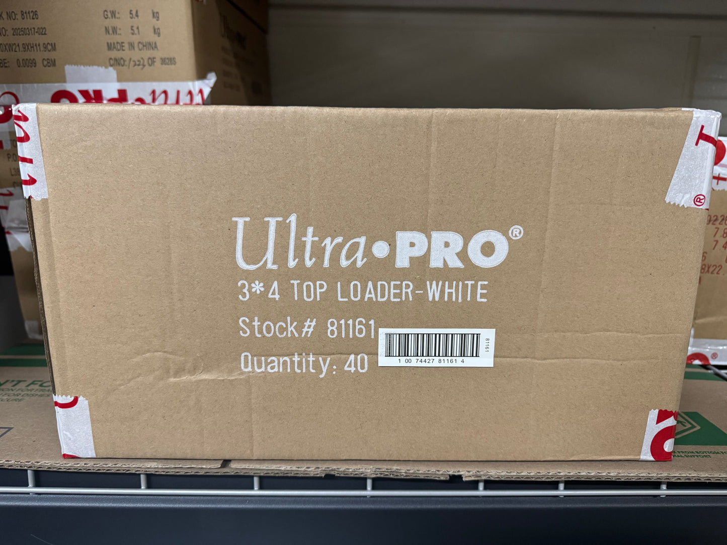 Ultra Pro 3 x 4 Top Loader Case (White Top Loaders)