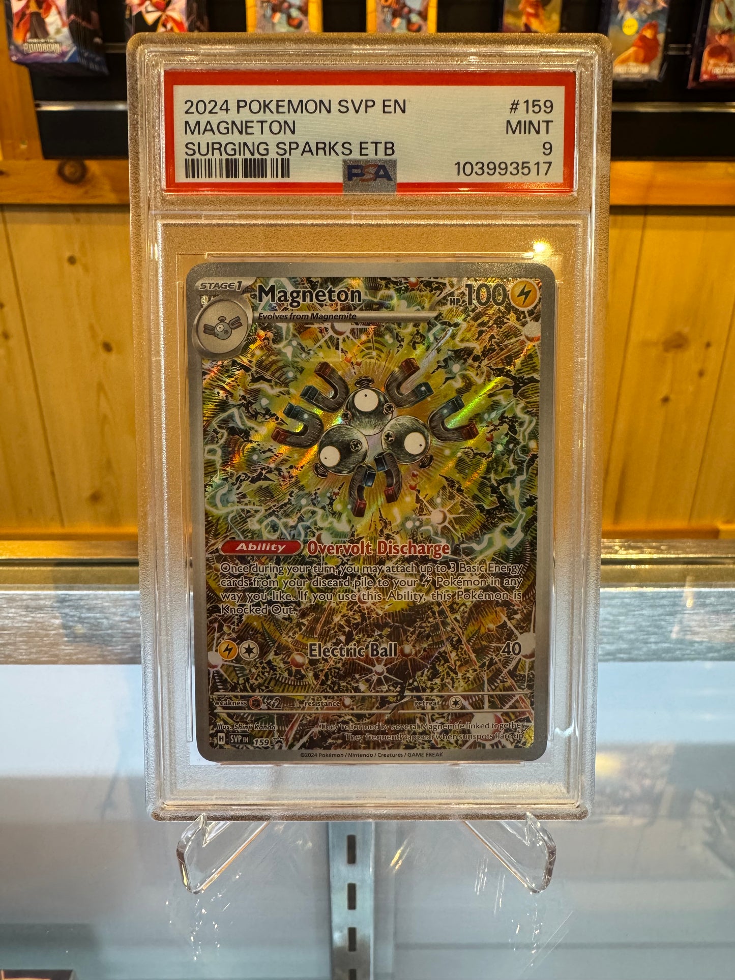 Pokémon TCG - Surging Spark Magneton Promo PSA 9
