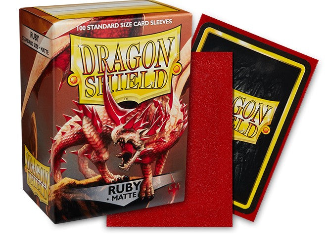 Dragon Shield Sleeves - Standard Matte - Ruby