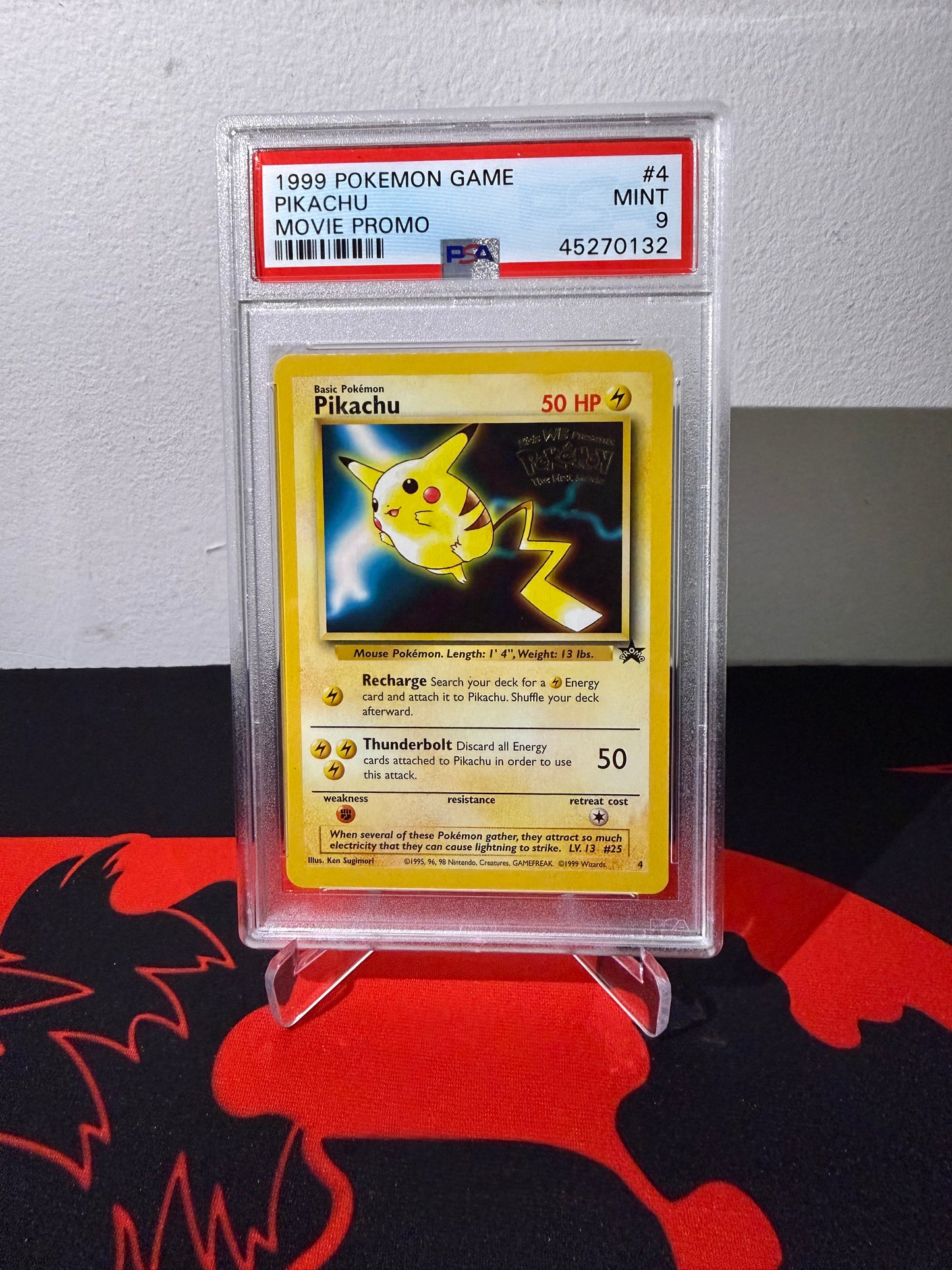 Pokemon TCG - Movie Promo Pikachu - PSA 9
