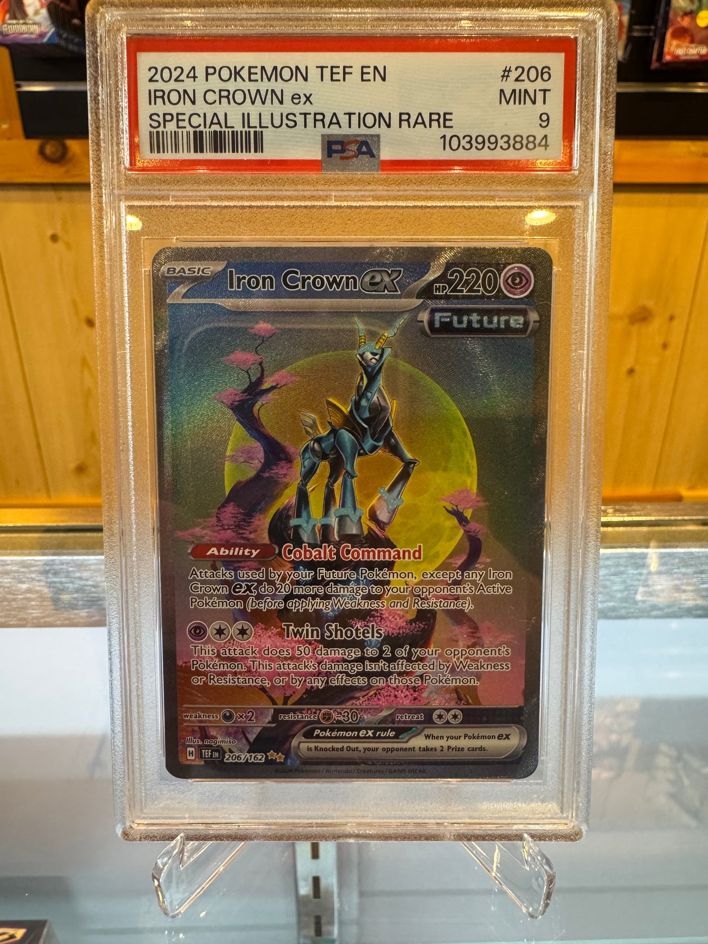 Pokémon TCG - Temporal Forces Iron Crown Ex PSA 9