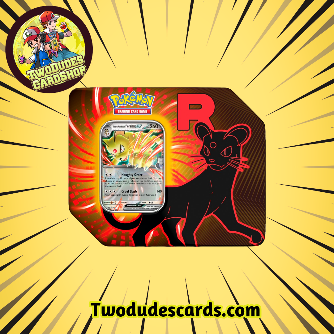 Pokemon TCG - Team Rocket's Persian Ex Tin