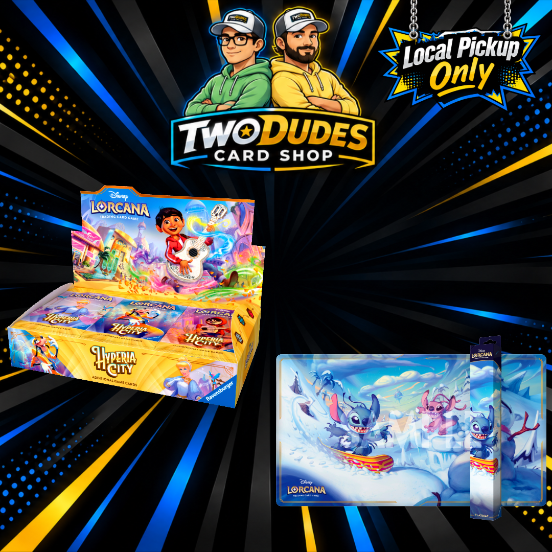 (Limit 1) Disney Lorcana - Hyperia City Booster Box and Stitch Playmat Bundle (Local Pickup Only)
