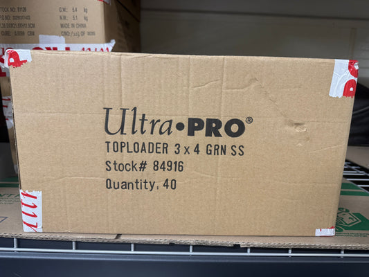 Ultra Pro 3 x 4 Top Loader Case (Green Top Loaders)