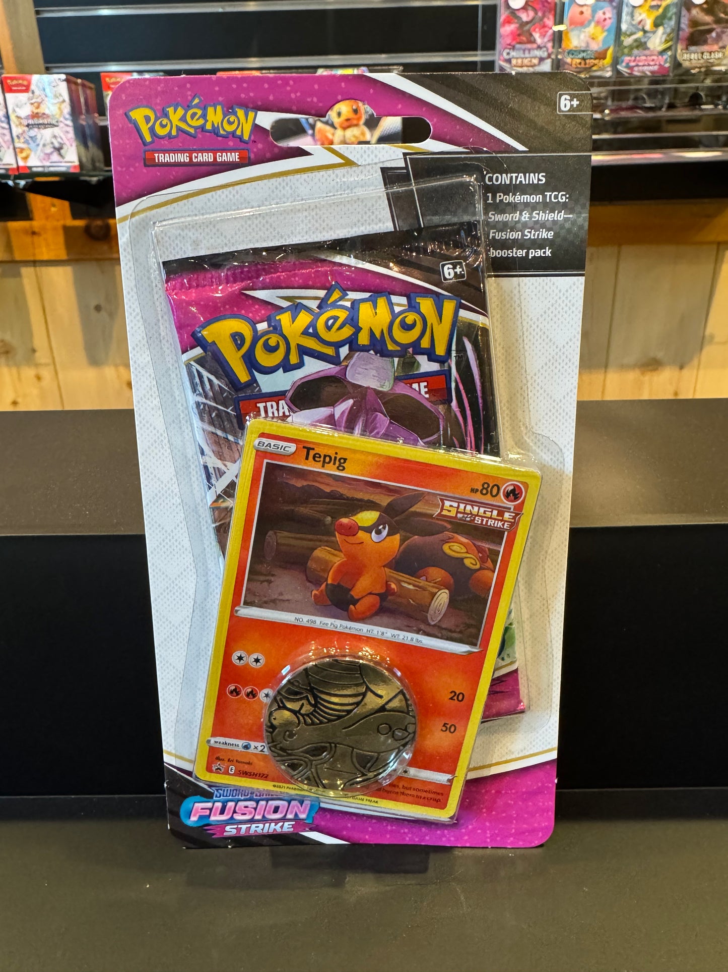 Pokémon TCG - Fusion Strike Checklane Blister (Tepig)