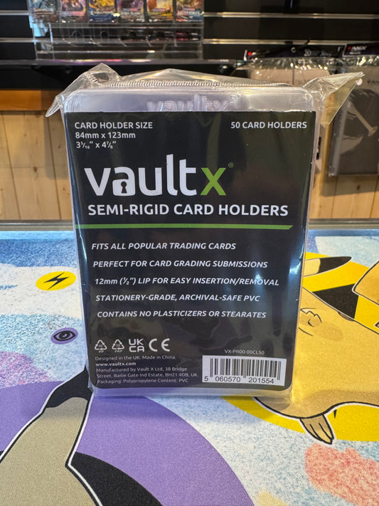 Vault-X Semi-Rigid Card Holders (50 Pack)