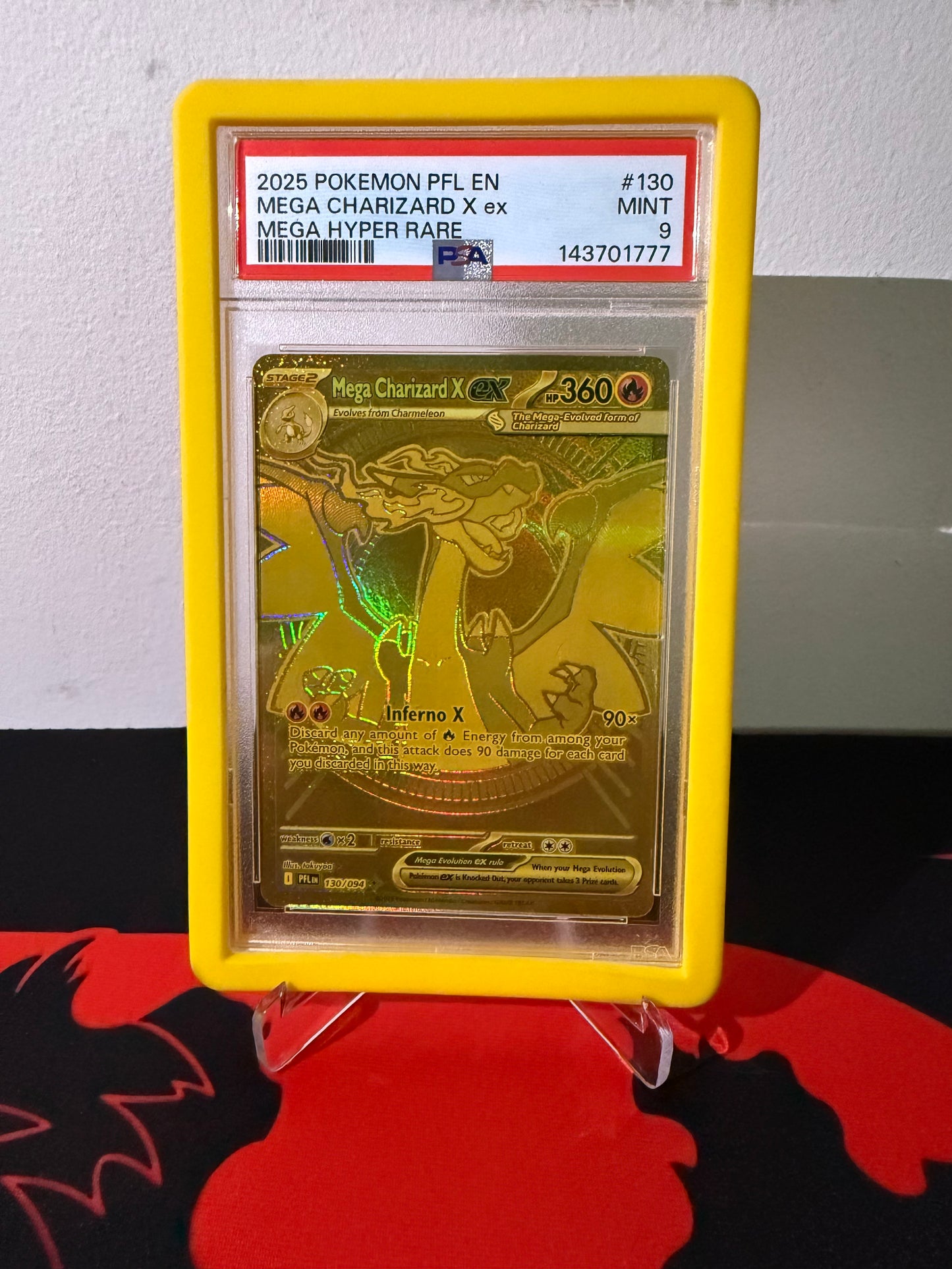 Pokemon TCG - Mega Charizard X EX - Mega Hyper Rare PSA 9