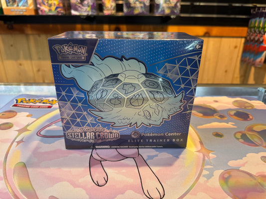 Pokémon TCG - Stellar Crown Elite Trainer Box - Pokémon Center Exclusive (Acrylic Case Option)