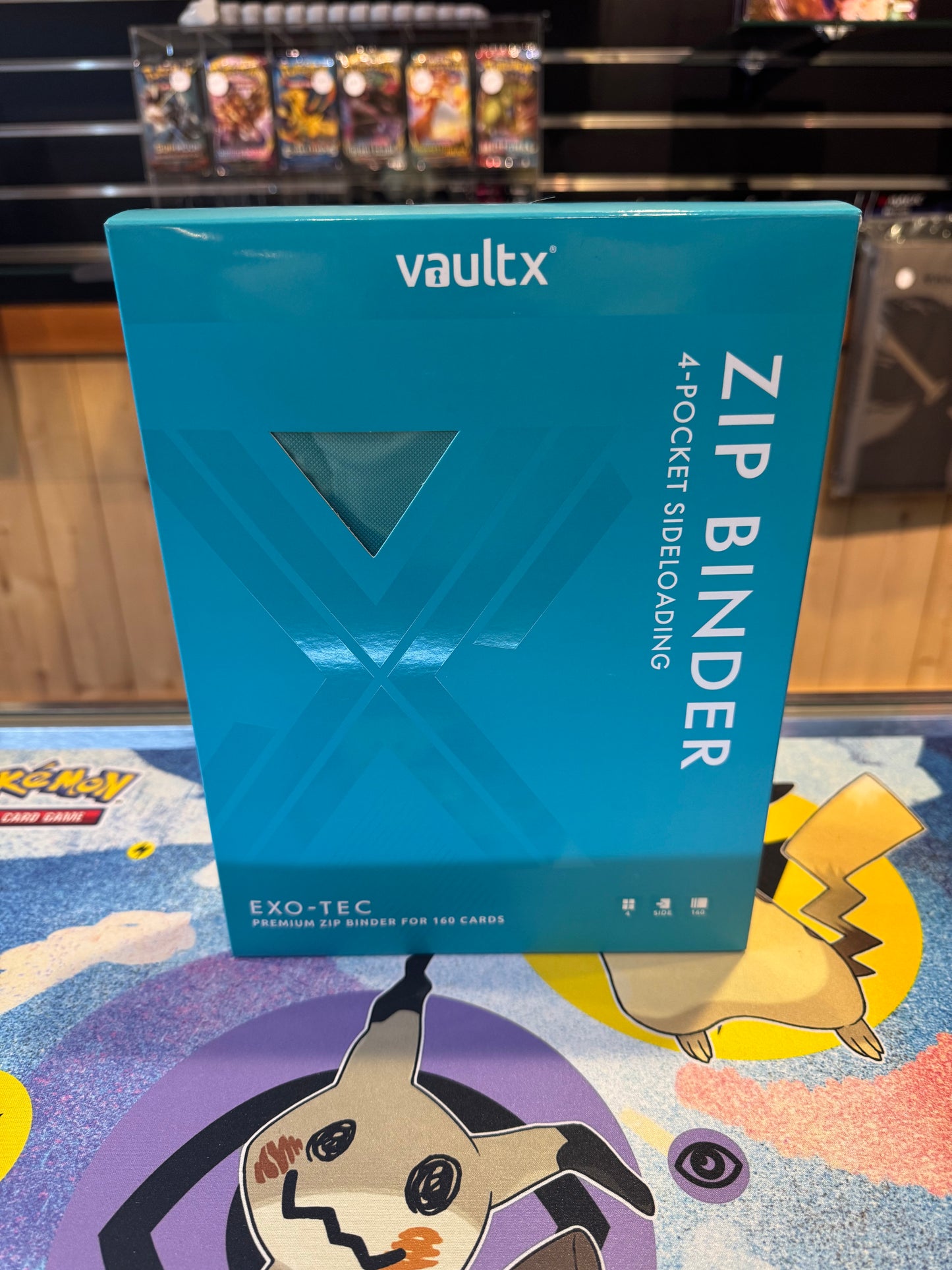 Vault-X 4 Pocket Aqua Binder (160 Cards)