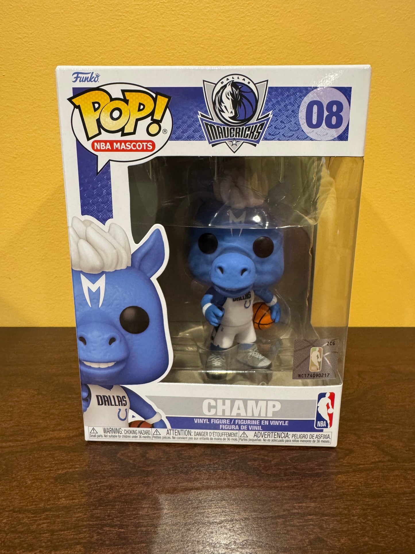 Funko Pop - NBA Mascots - Champ (Dallas Mavericks) #08