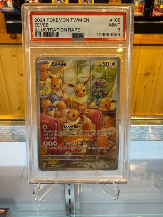 Pokémon TCG - Twilight Masquerade Eevee IR PSA 9