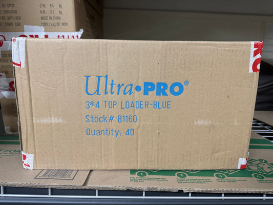 Ultra Pro 3 x 4 Top Loader Case (Blue Top Loaders)