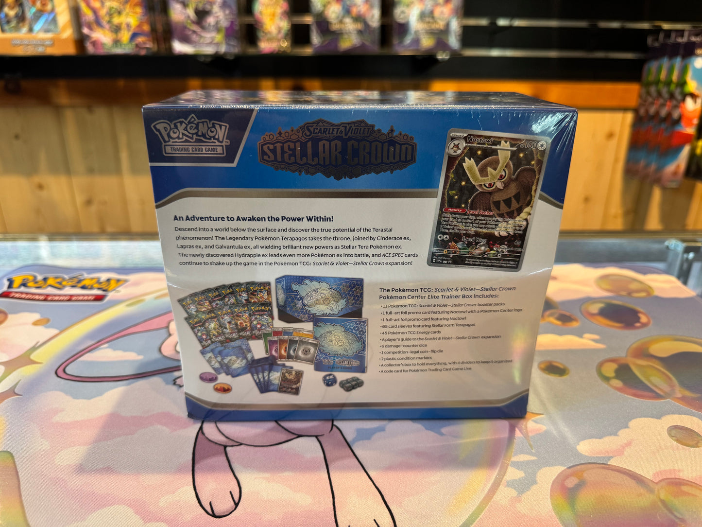 Pokémon TCG - Stellar Crown Elite Trainer Box - Pokémon Center Exclusive (Acrylic Case Option)