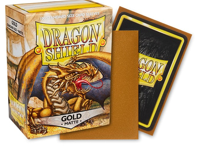Dragon Shield Sleeves - Standard Matte - Gold