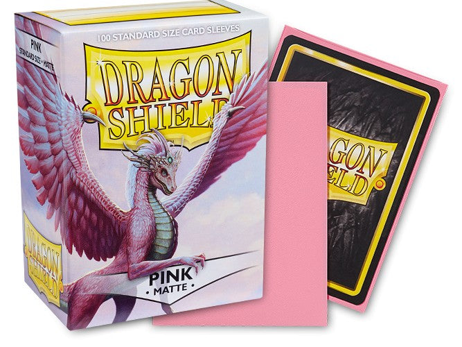 Dragon Shield Sleeves - Standard Matte - Pink