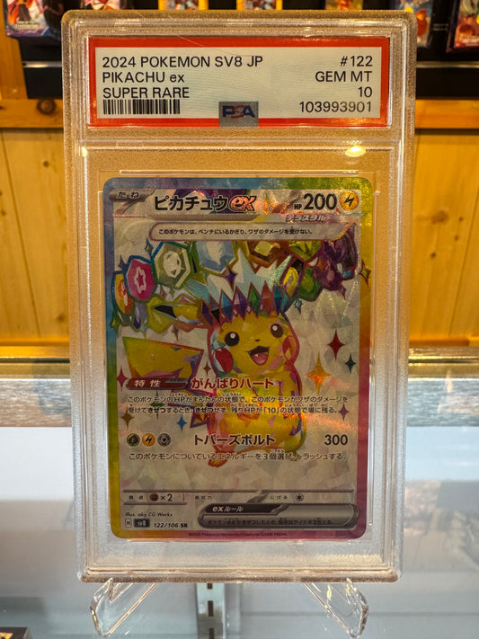 Pokémon TCG - Super Electric Breaker Pikachu #122 PSA 10