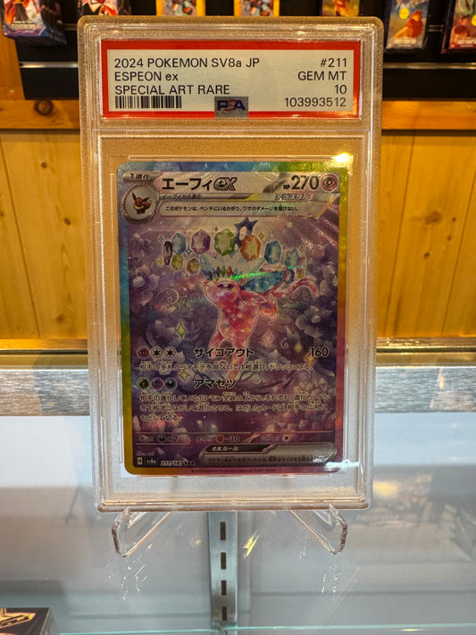 Pokémon TCG - Terastal Festival Espeon PSA 10