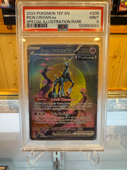 Pokémon TCG - Temporal Forces Iron Crown Ex PSA 9