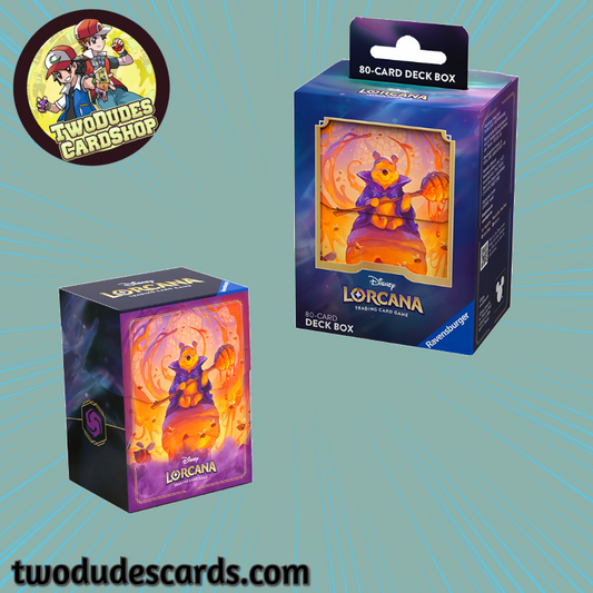 Disney Lorcana - Azurite Sea Pooh, Hunny Wizard Deck Box (Pre-Order)