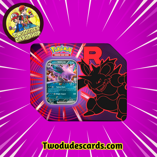 Pokemon TCG - Team Rocket's Nidoking Ex Tin