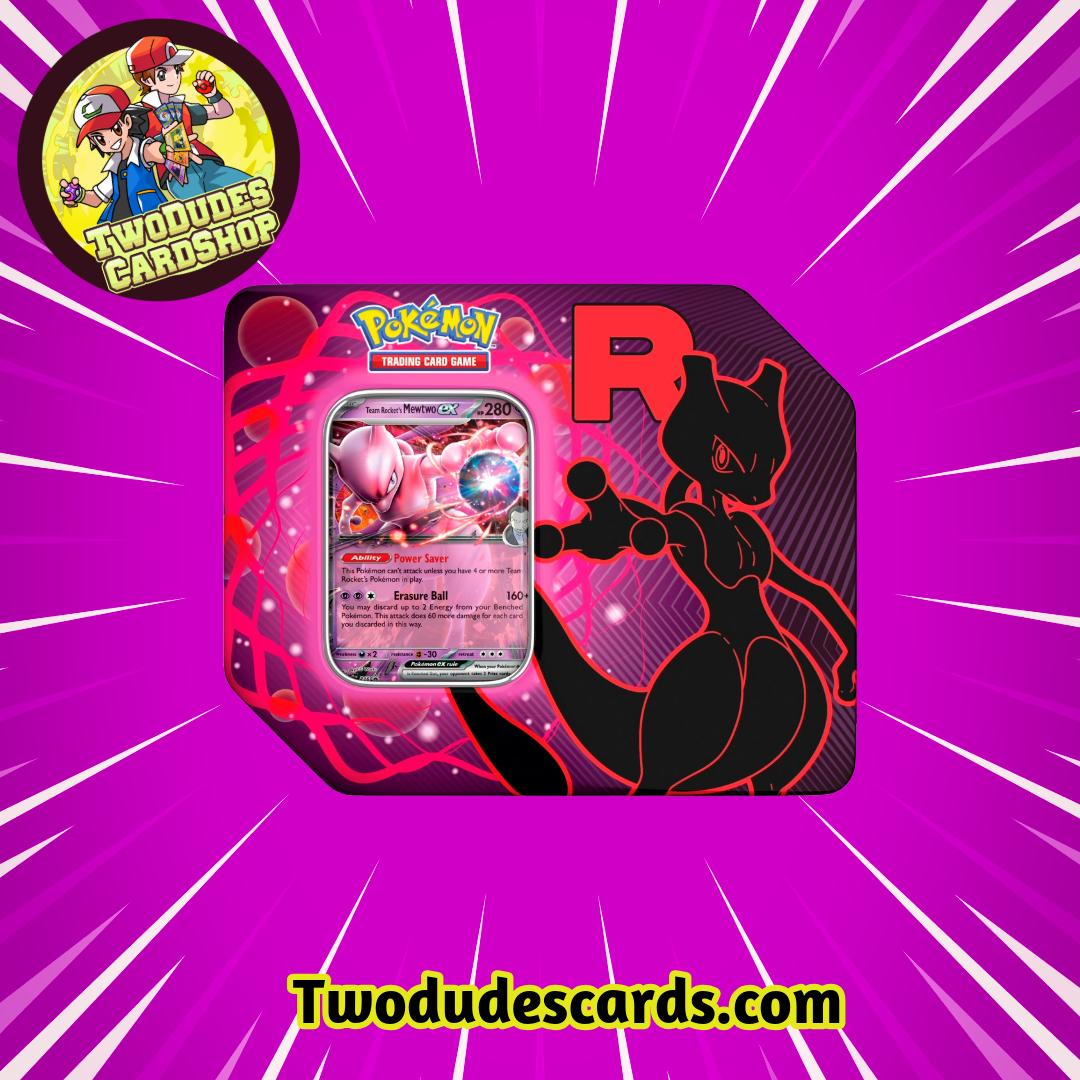 Pokemon TCG - Team Rocket's Mewtwo Ex Tin
