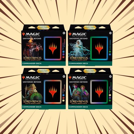 Magic The Gathering - Lord of the Rings Commander Deck Set Of 4 (Sealed Case) (Limit 2 Per Order)