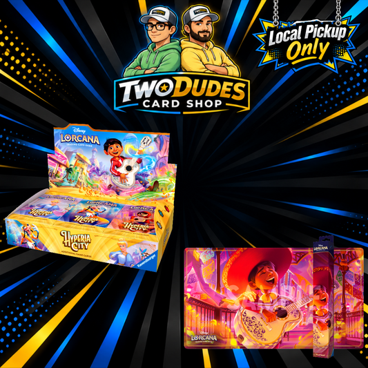 (Limit 1) Disney Lorcana - Hyperia City Booster Box and Miguel Playmat Bundle (Local Pickup Only)