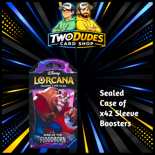 Disney Lorcana - Rise Of The Floodborn Sleeve Booster Sealed Case (42 Sleeve Booster Packs)