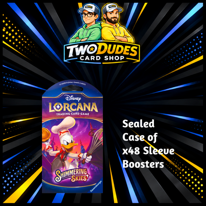 Disney Lorcana - Shimmering Skies Sleeve Booster Sealed Case (48 Sleeve Booster Packs)